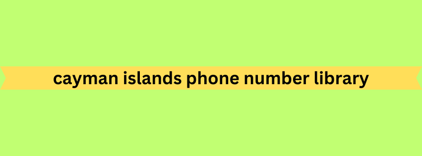 cayman islands phone number library