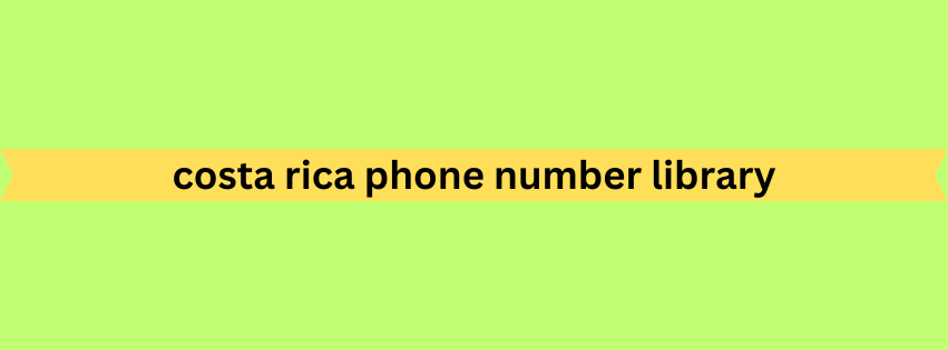 costa rica phone number library