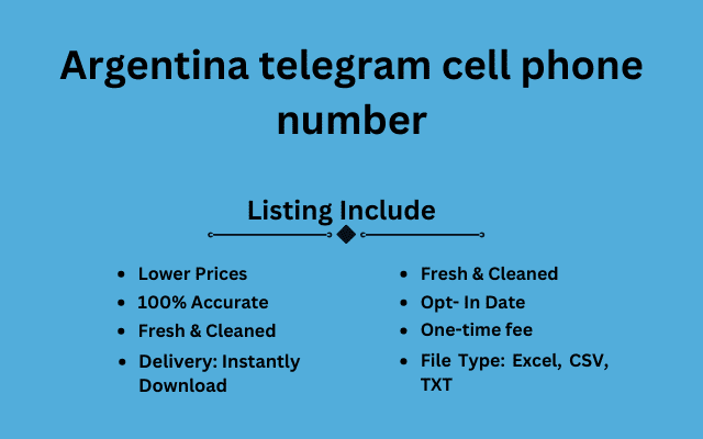 Argentina telegram cell phone number