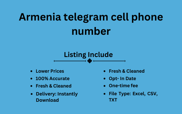 Armenia telegram cell phone number