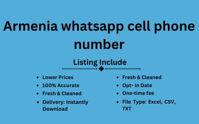 Armenia whatsapp cell phone number