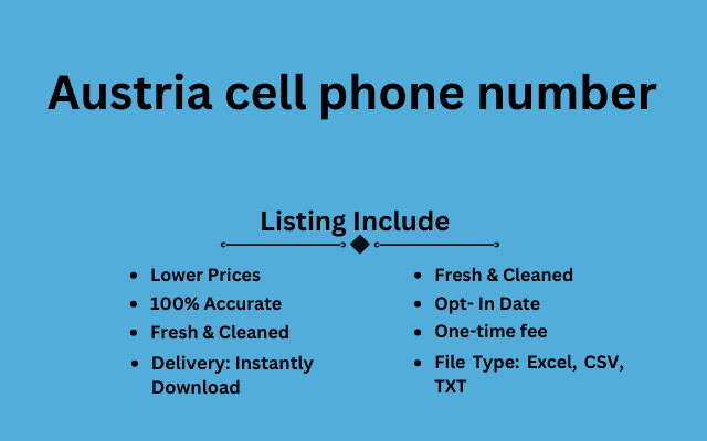 Austria cell phone number