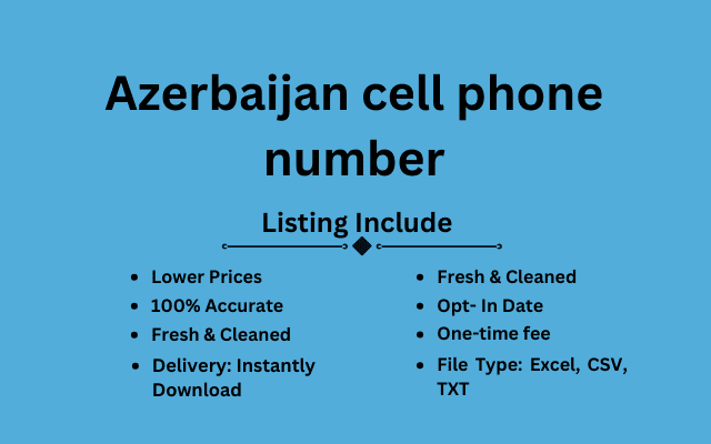 Azerbaijan cell phone number