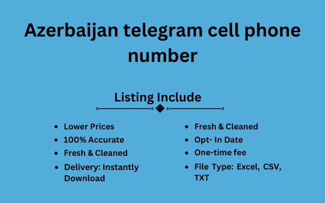 Azerbaijan telegram cell phone number