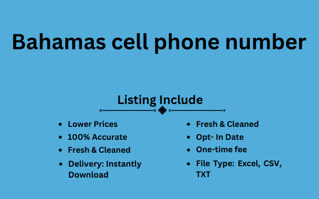 Bahamas cell phone number