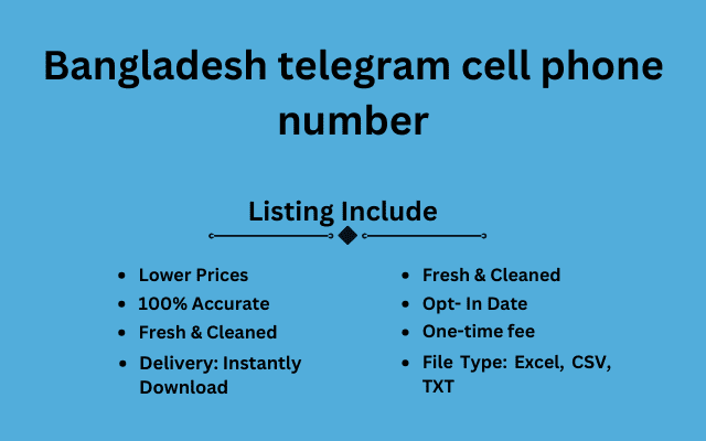 Bangladesh telegram cell phone number