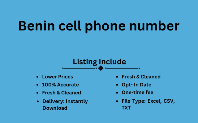 Benin cell phone number