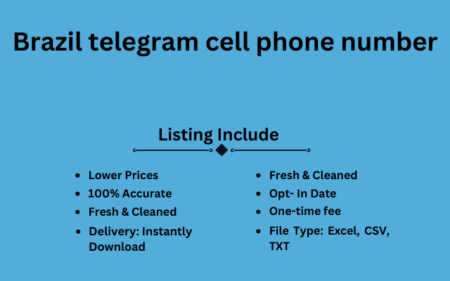 Brazil telegram cell phone number