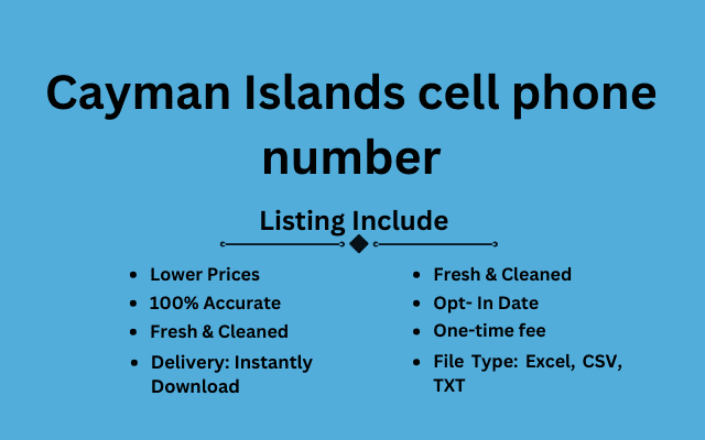 Cayman Islands cell phone number