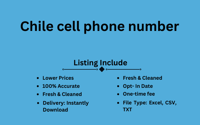 Chile cell phone number