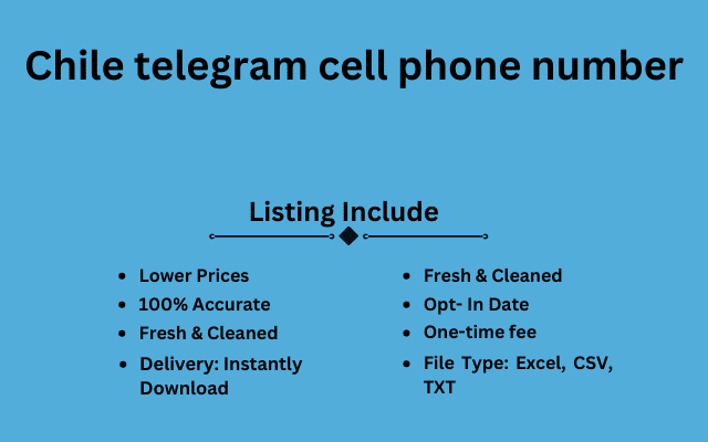 Chile telegram cell phone number