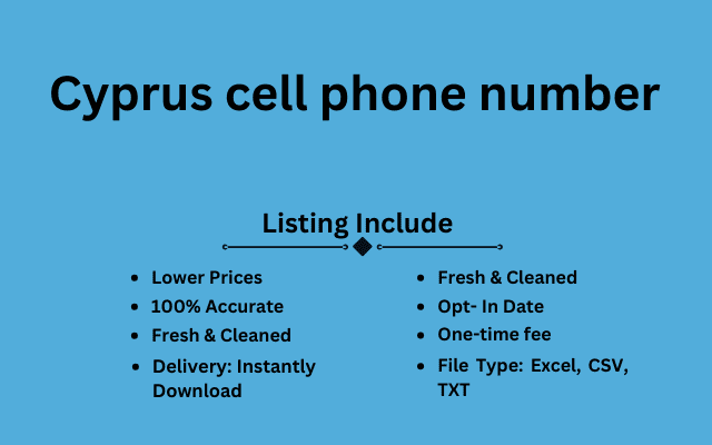 Cyprus cell phone number