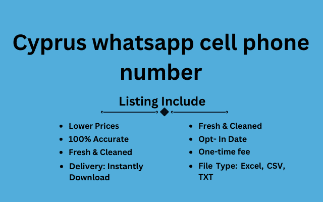 Cyprus whatsapp cell phone number