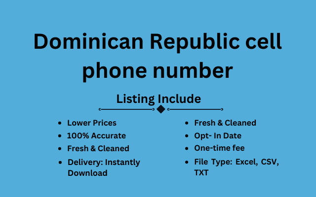 Dominican Republic cell phone number