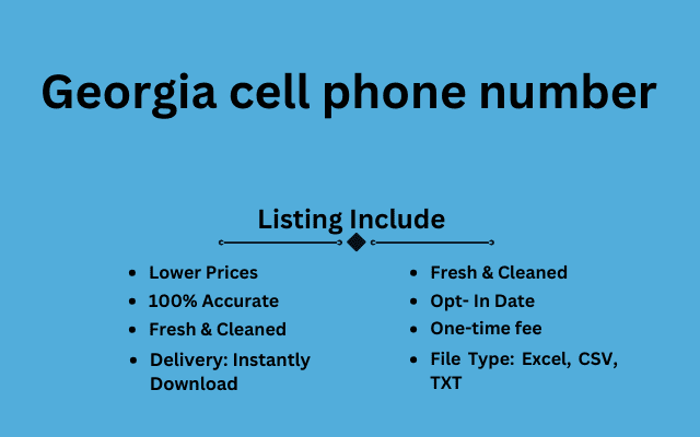 Georgia cell phone number