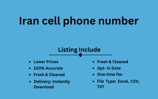 Iran cell phone number