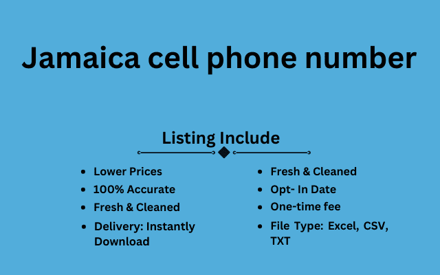 Jamaica cell phone number