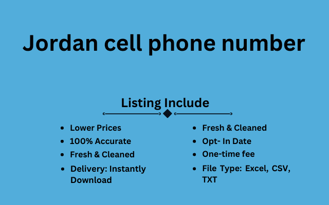 Jordan cell phone number