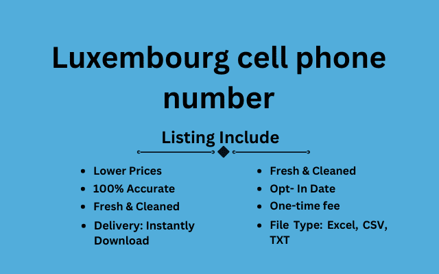 Luxembourg cell phone number