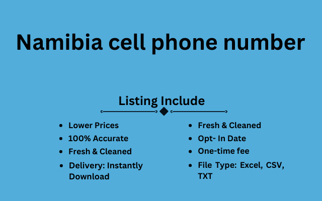 Namibia cell phone number