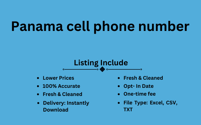 Panama cell phone number