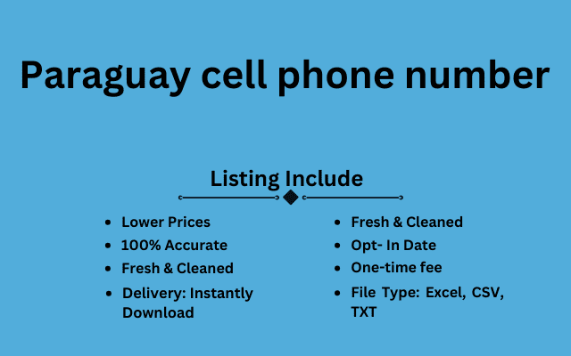 Paraguay cell phone number