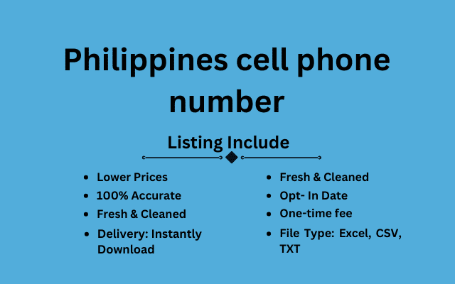 Philippines cell phone number