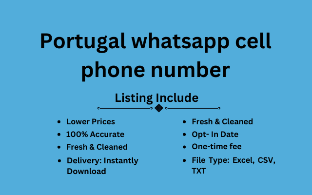 Portugal whatsapp cell phone number