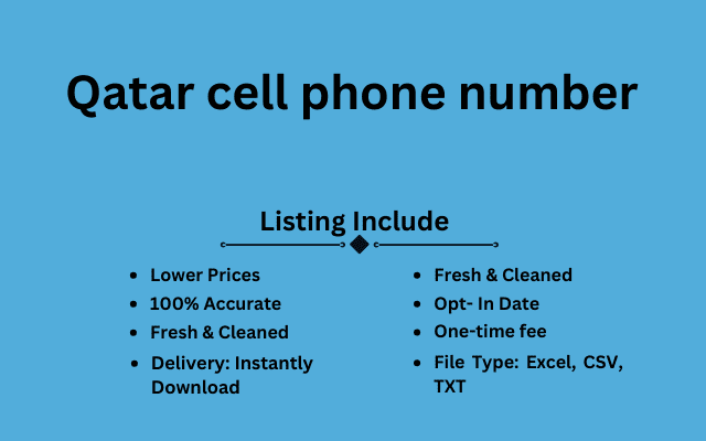 Qatar cell phone number