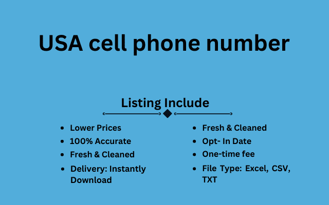 USA cell phone number