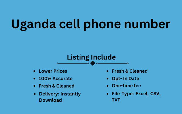 Uganda cell phone number