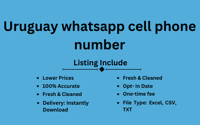 Uruguay whatsapp cell phone number