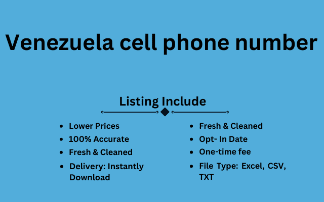 Venezuela cell phone number