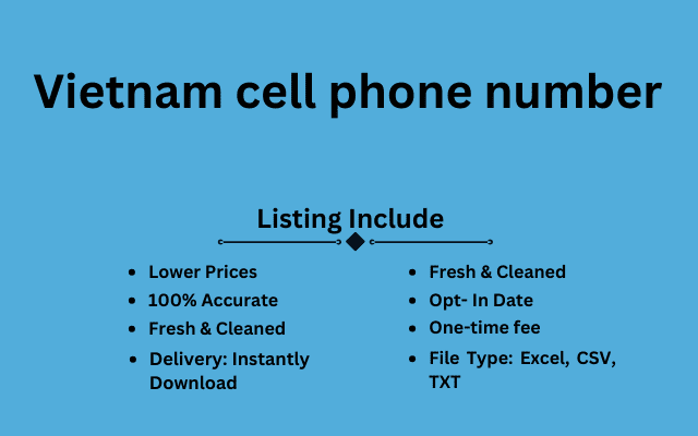 Vietnam cell phone number